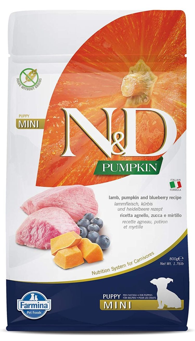 Farmina N&D Pumpkin Lamb Pumpkin And Blueberry Grain Free Mini Puppy Dry Food